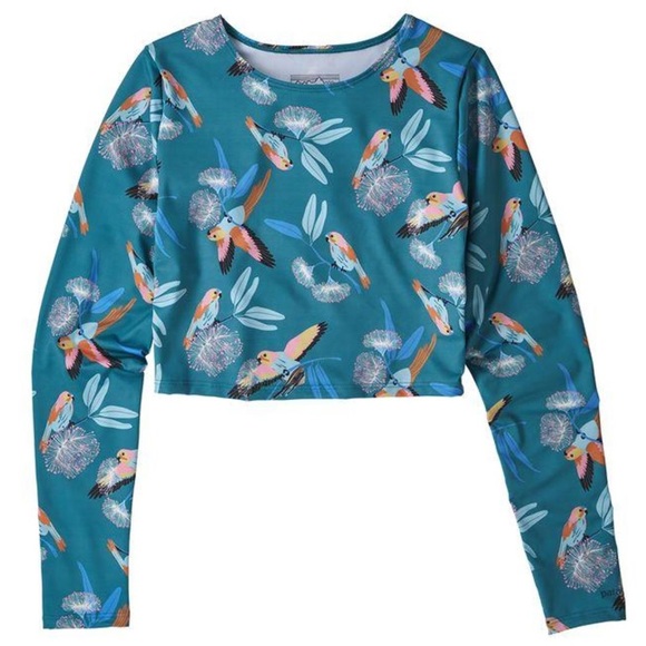 Patagonia Other - NWT PATAGONIA SWELL SEEKER CROPPED RASHGUARD SZ, M